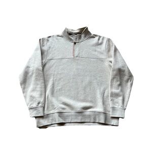 Orvis Men's Beige 1/4 Zip Beige Pullover Sweater Size XL